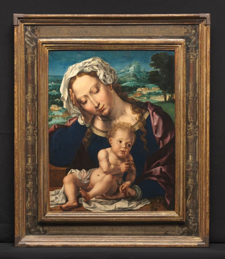 Virgin and Child in a Landscape — Jan Gossaert