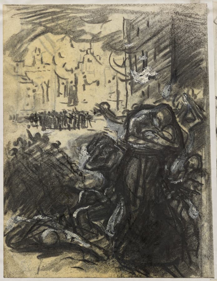 L'Incendie de Louvain — Auguste Louis Lepère
