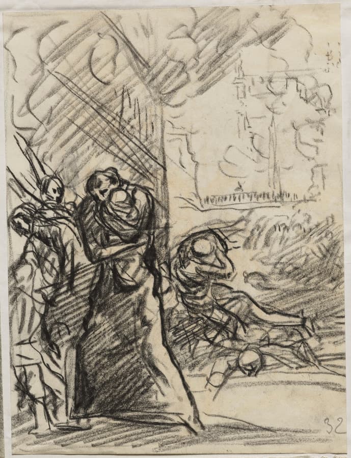 L'Incendie de Louvain — Auguste Louis Lepère