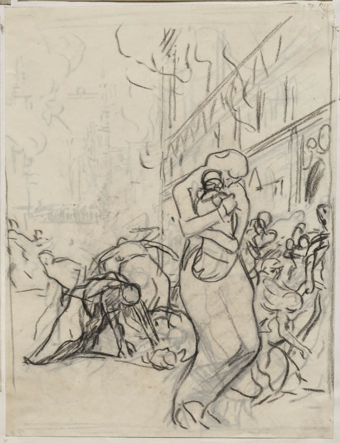 L'Incendie de Louvain — Auguste Louis Lepère