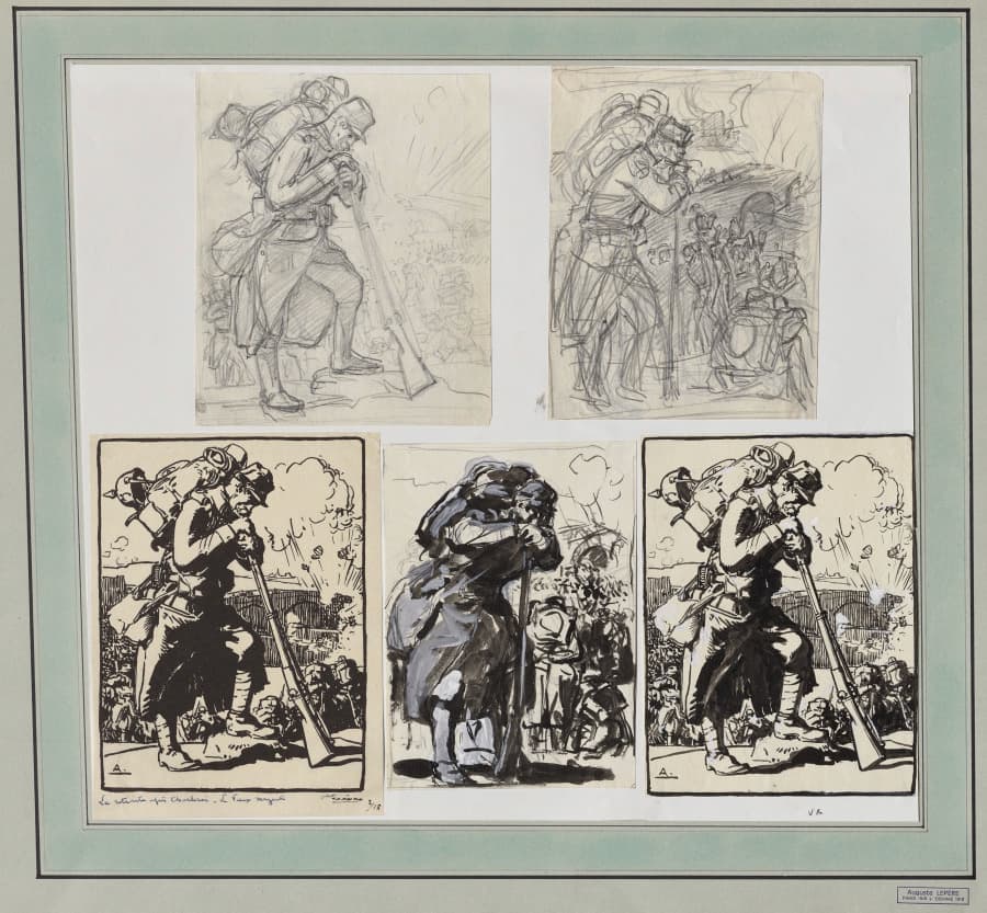La Retraite après Charleroi... — Auguste Louis Lepère