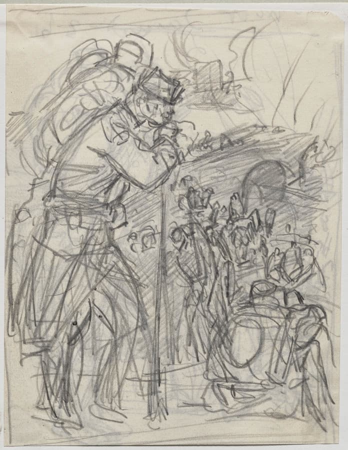 La Retraite après Charleroi... — Auguste Louis Lepère