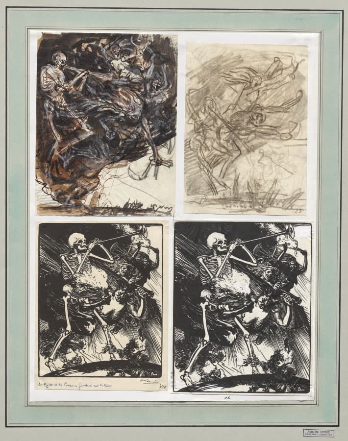 La Mort et les Passions fondant sur la terre — Auguste Louis Lepère