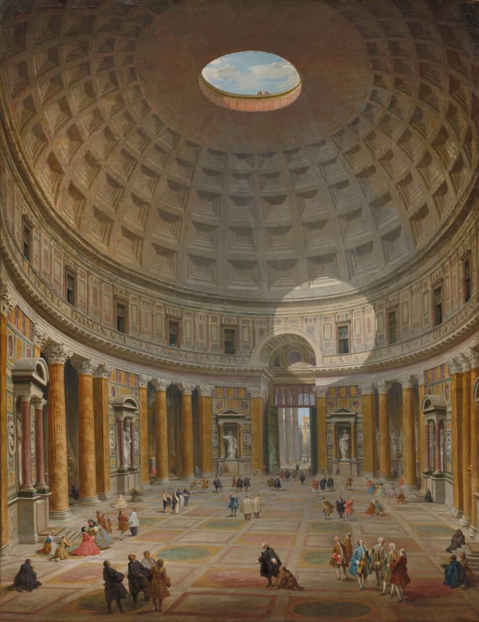 Interior of the Pantheon, Rome — Giovanni Paolo Panini
