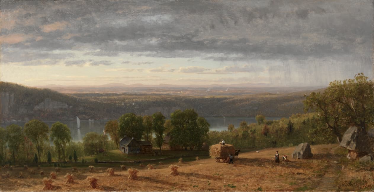 Landscape with Haywain — Worthington Whittredge