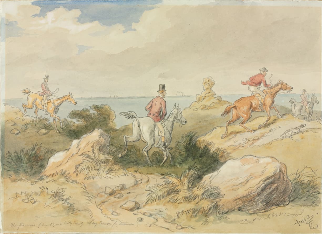 The Pleasures of Hunting — Hablot Knight Browne
