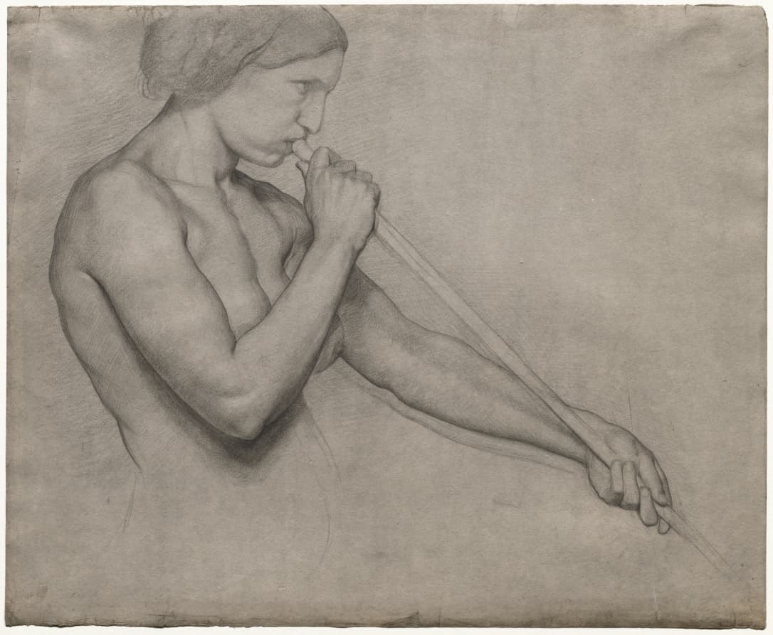 Angel Blowing a Trumpet — Edgar Degas