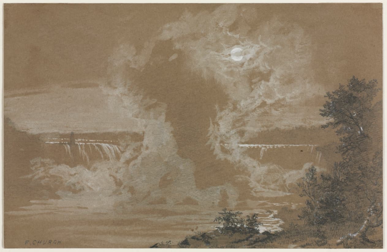 Niagara Falls by Moonlight — Frederic Edwin Church