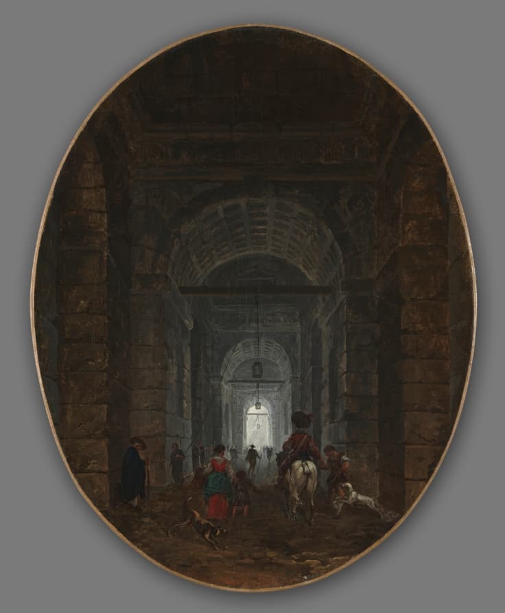 The Grotto of Posillipo — Hubert Robert