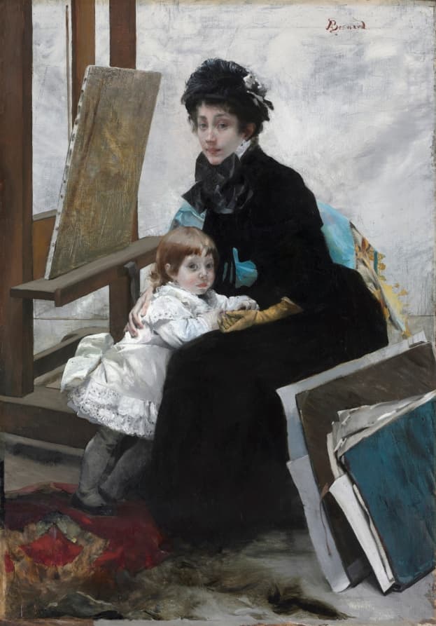 Madeleine Lerolle and Her Daughter Yvonne — Albert Besnard