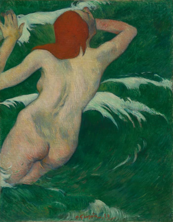 In the Waves (Dans les Vagues) — Paul Gauguin