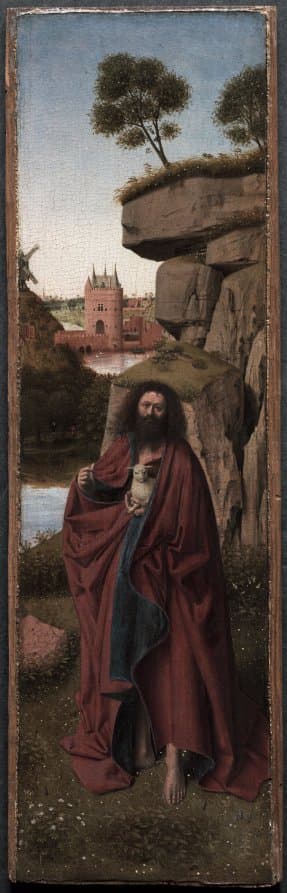 Saint John the Baptist in a Landscape — Petrus Christus