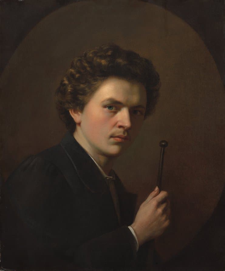 Self-Portrait with a Maulstick — Henri Regnault