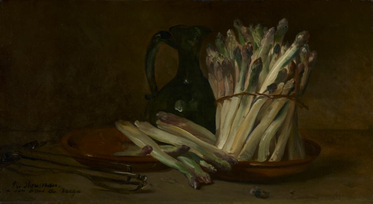 Still Life with Asparagus — Philippe Rousseau