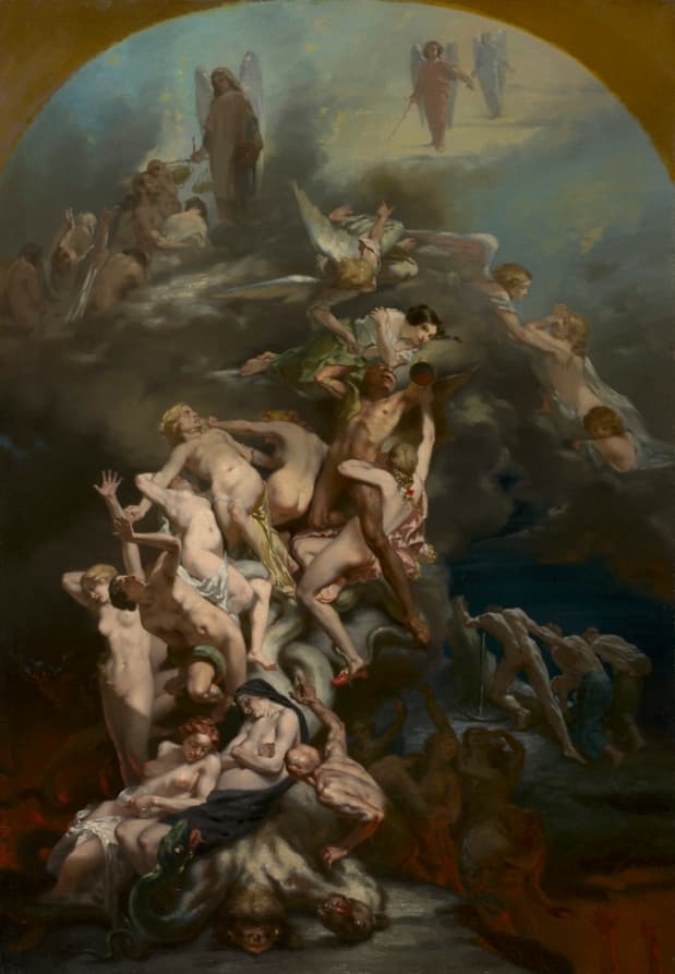Heaven and Hell — Octave Tassaert