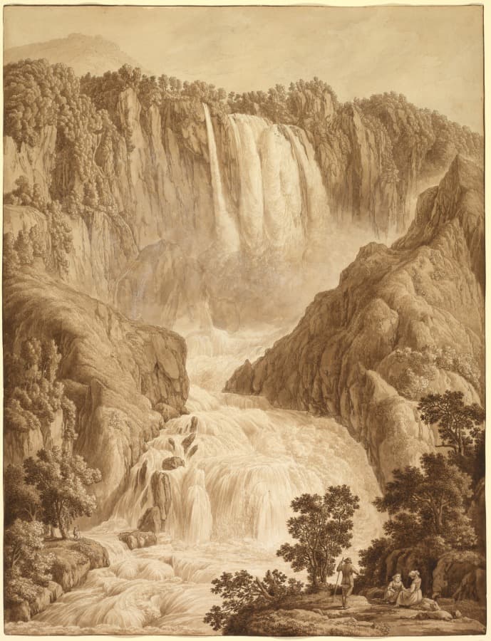 The Waterfall of Marmore at Terni — Philipp Hackert