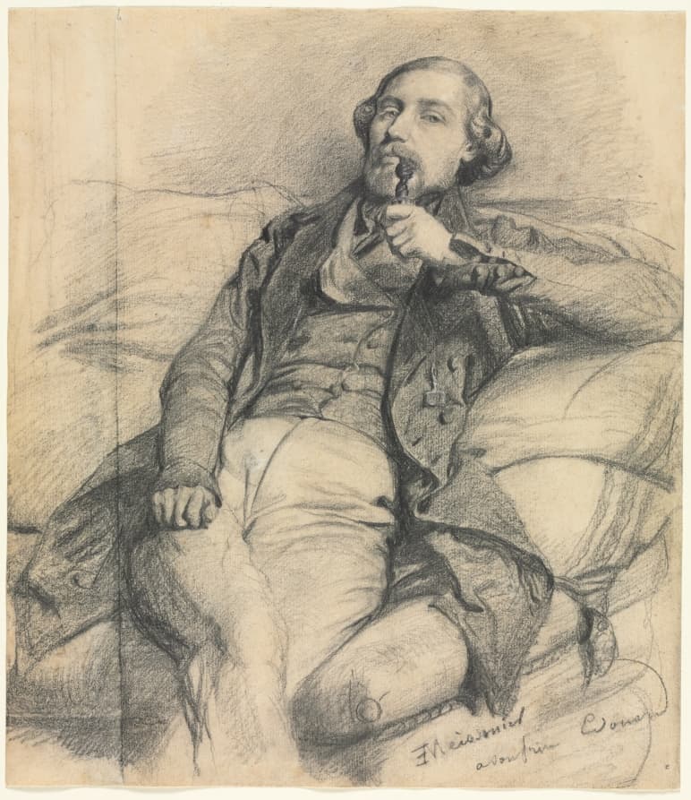 Man Smoking — Ernest Meissonier