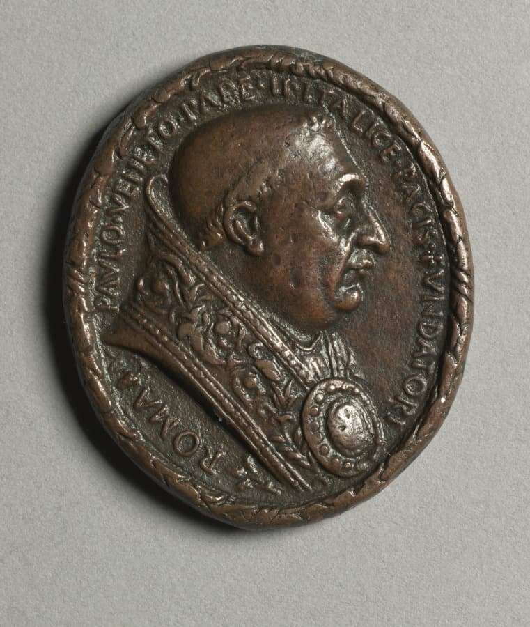 Portrait of Pope Paul II Barbo (obverse) and (reverse) — Cristoforo di Geremia