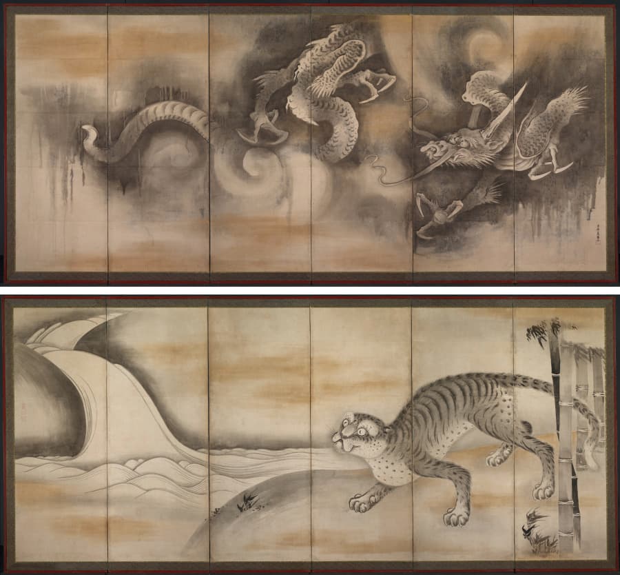 Dragon and Tiger — Soga Nichokuan