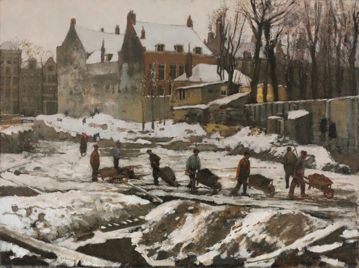 Construction Site in Amsterdam — George Hendrik Breitner