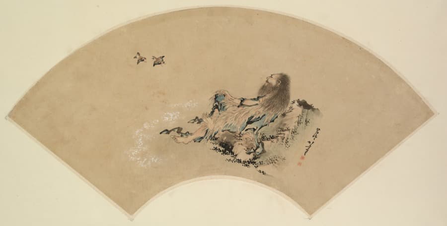 Risshi by the Sea Watching Birds — Katsushika Hokusai