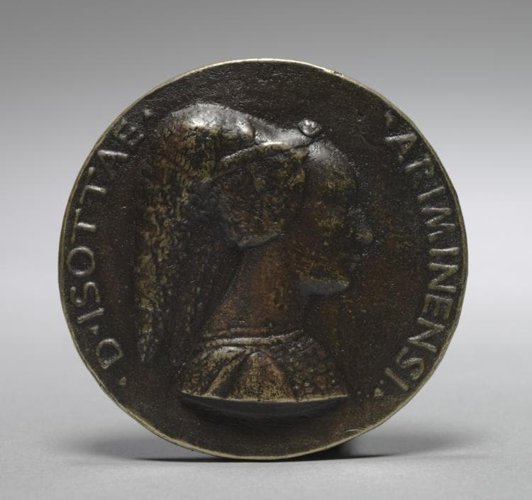 Medal of Isotta degli Atti da Rimini (obverse) — Matteo de' Pasti