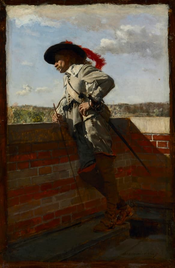 On a Terrace — Ernest Meissonier