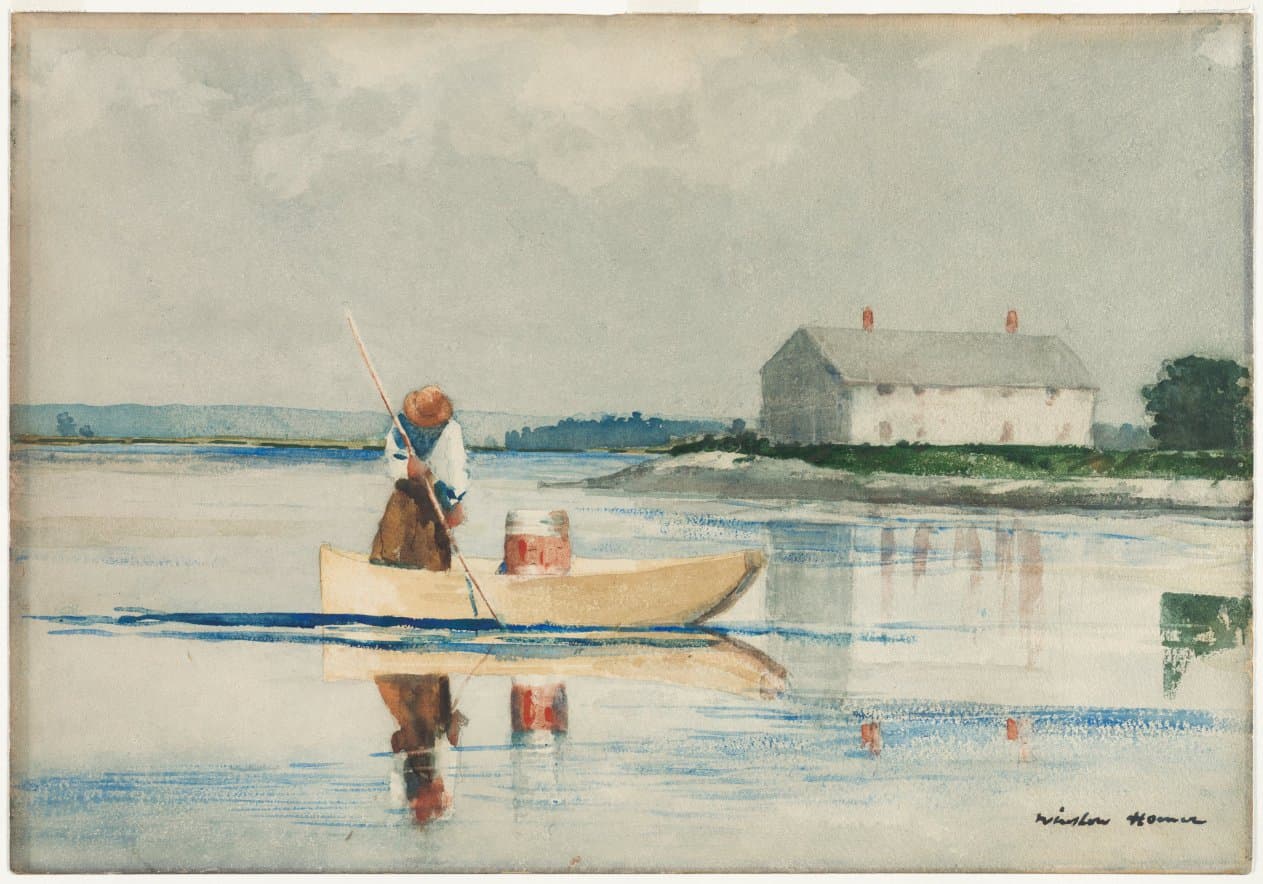 Spearing Eels — Winslow Homer