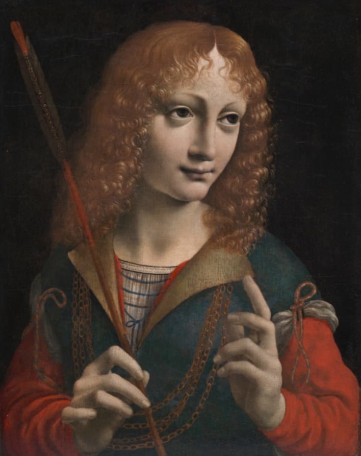 Portrait of a Youth as Saint Sebastian — Marco d'Oggiono