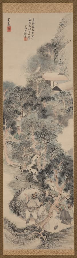 Happy Forest, from Water Margin — Matsumura Goshun