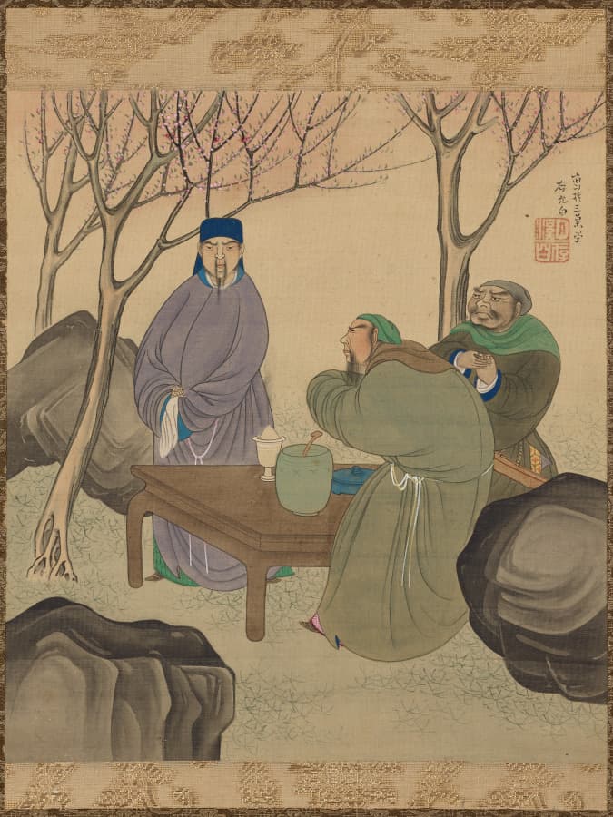 Oath of the Peach Garden, from Romance of the Three Kingdoms — Matsumura Goshun