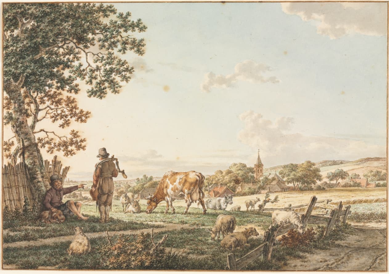 Pastoral Landscape with Village — Jacob Cats