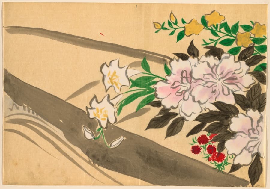 Flowers of a Hundred Worlds (Momoyogusa): Flower boat (Hanabune) — Kamisaka Sekka