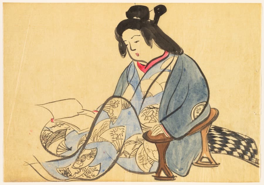 Flowers of a Hundred Worlds (Momoyogusa): Idleness (Tsurezure) — Kamisaka Sekka