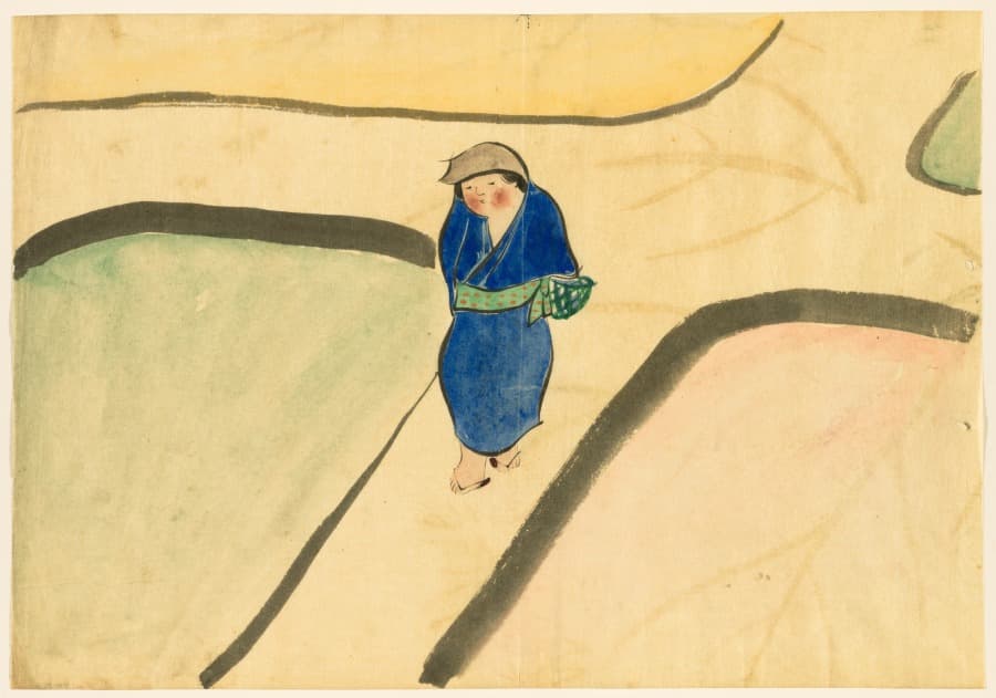 Flowers of a Hundred Worlds (Momoyogusa): Spring Field (Haru no tanomo) — Kamisaka Sekka