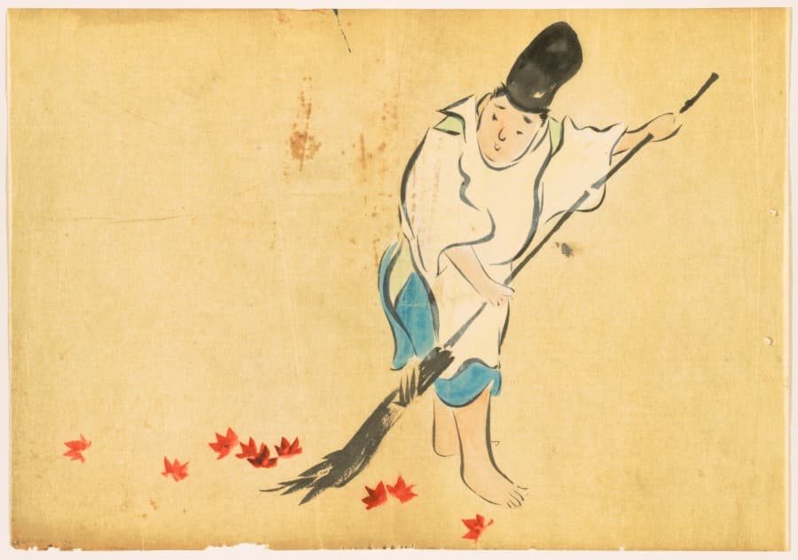 Flowers of a Hundred Worlds (Momoyogusa): Court Guard (Eishi) — Kamisaka Sekka