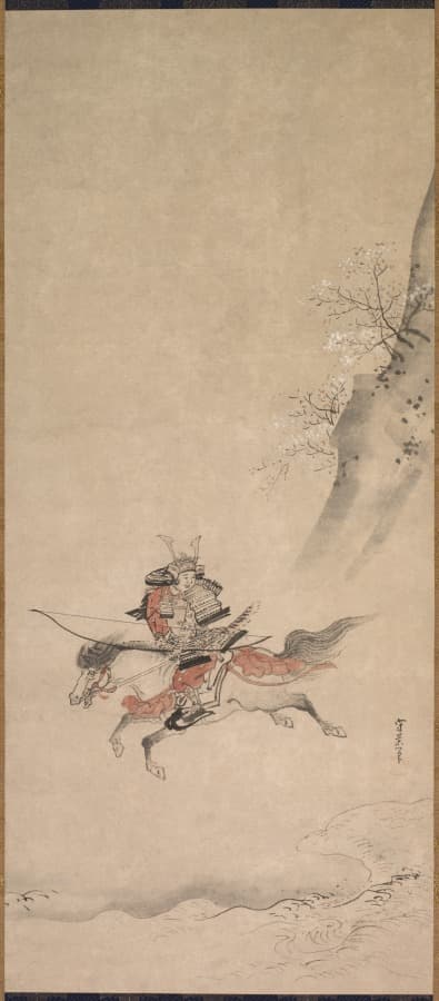 A Samurai on Horseback — Kusumi Morikage