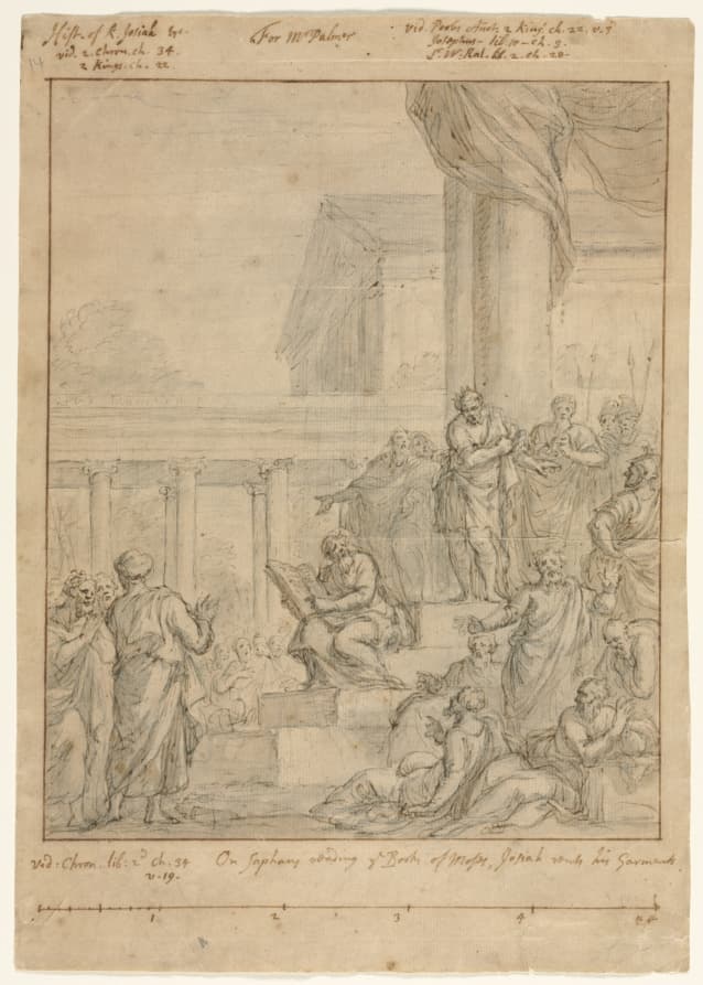 Study for King Josiah Rending his Garments — James Thornhill