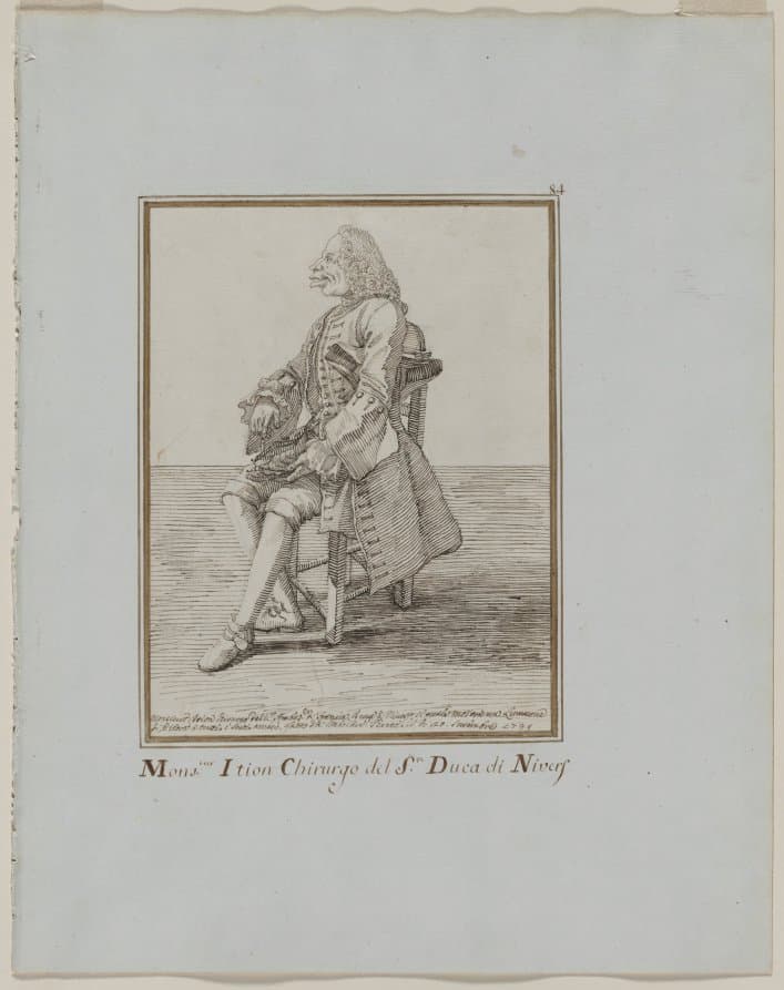 Monsieur Ition Chirurgo del sre. Duca di Nivers — Pier Leone Ghezzi