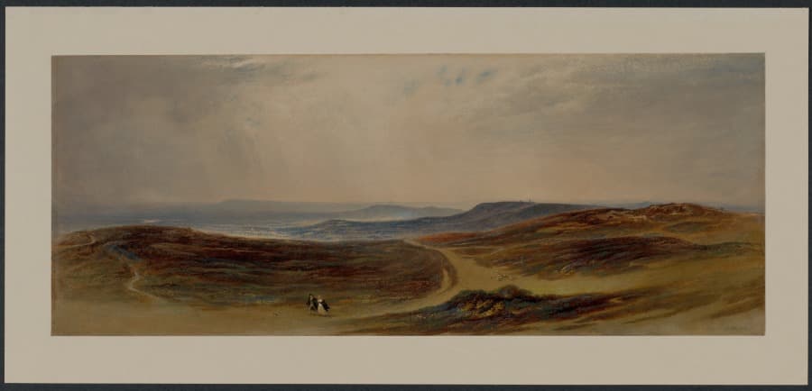 The Valley of the Tyne, My Native Country near Henshaw — John Martin