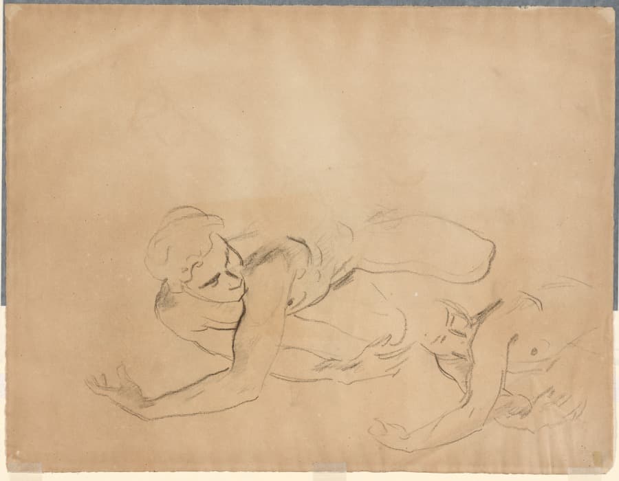 Studies of a Male Nude (verso) — John Singer Sargent