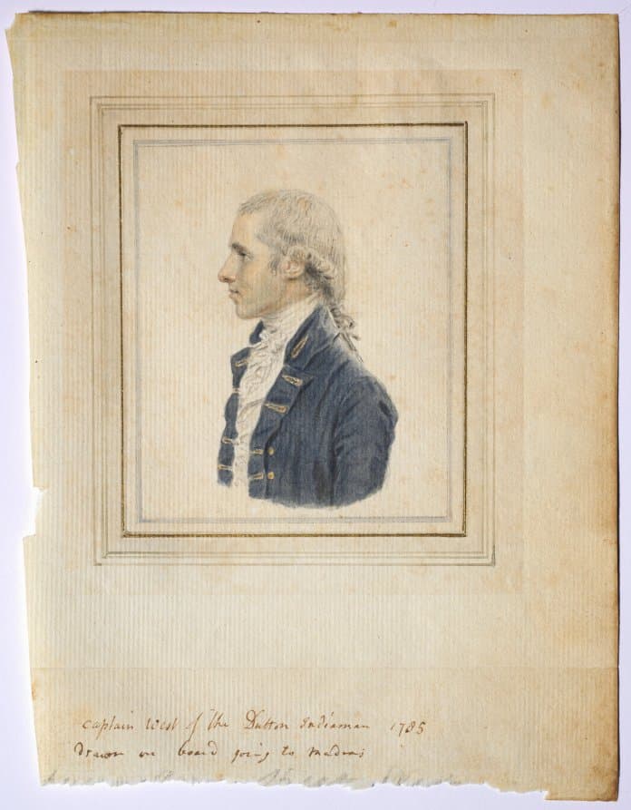 Portrait of Sir Captain West of the Dutton Indiaman — John I Smart