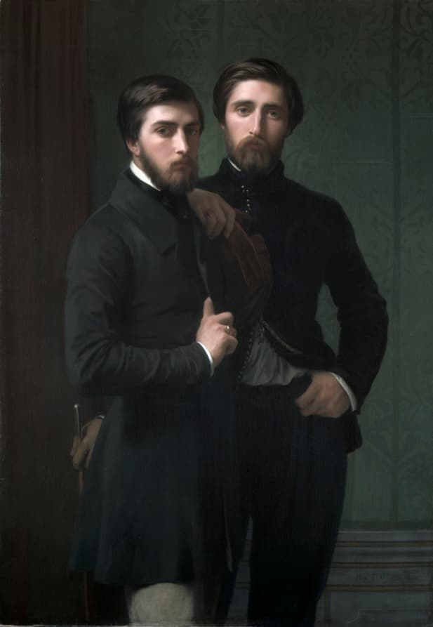 René-Charles Dassy and His Brother Jean-Baptiste-Claude-Amédé Dassy — Hippolyte Jean Flandrin