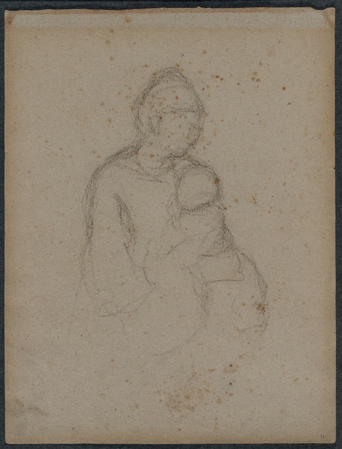 Mother and Child (recto) — Paul Gauguin