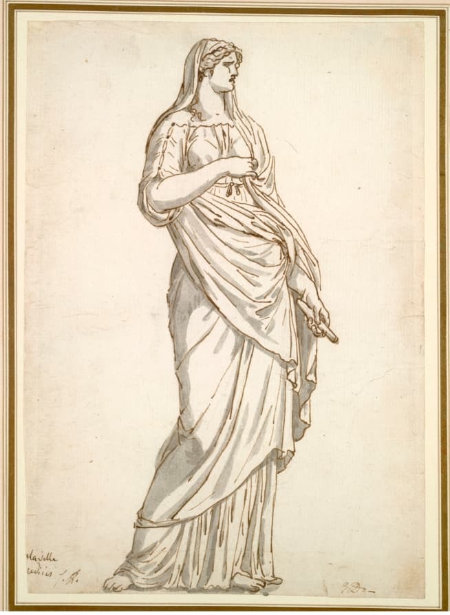 Study of the Sabine Statue from the Villa Medici — Jacques-Louis David