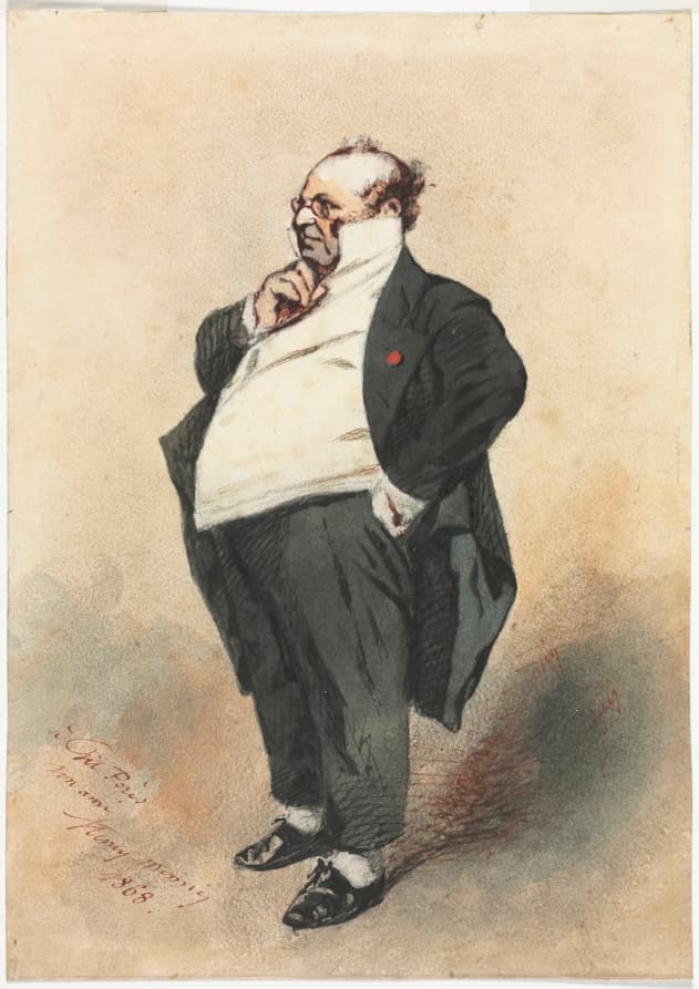 Joseph Prud'homme Standing — Henry Bonaventure Monnier