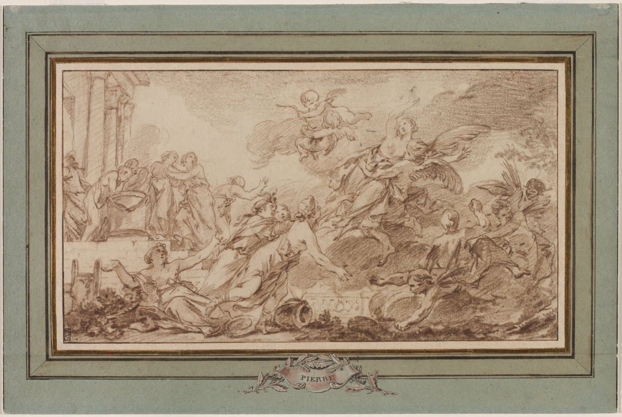 Boreas Abducting Oreithyia — Jean-Baptiste-Marie Pierre