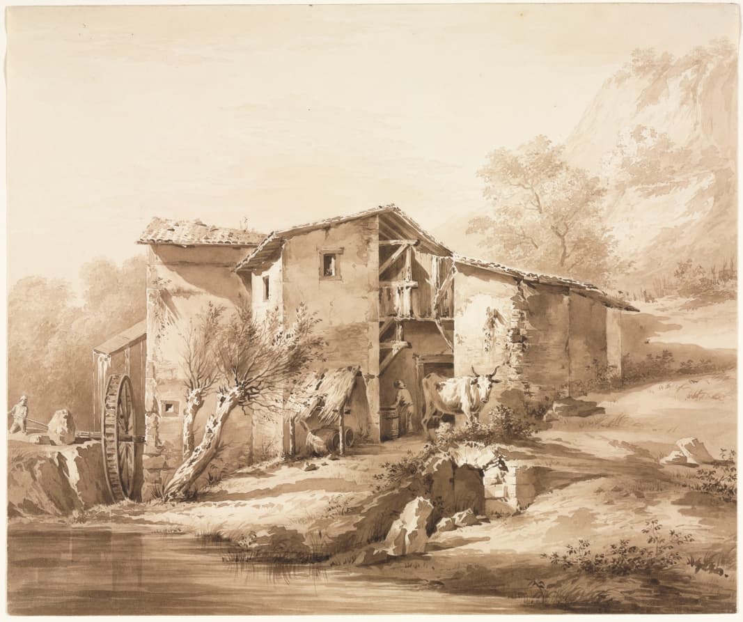 Landscape with Watermill — Jean Jacques de Boissieu