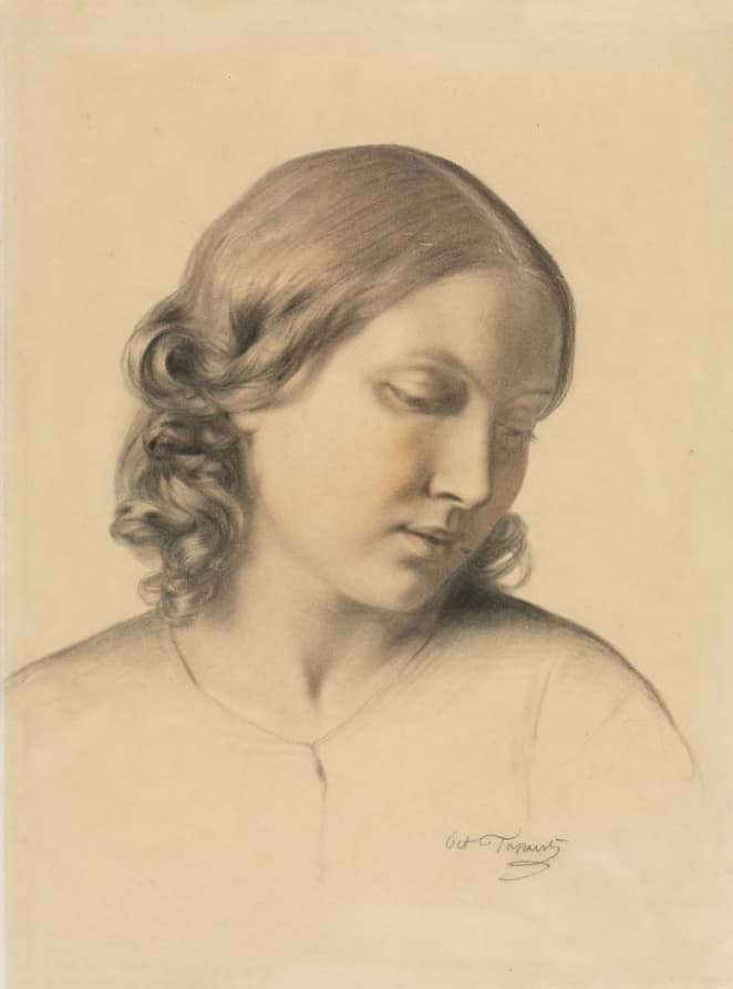 Portrait of a Young Woman — Octave Tassaert