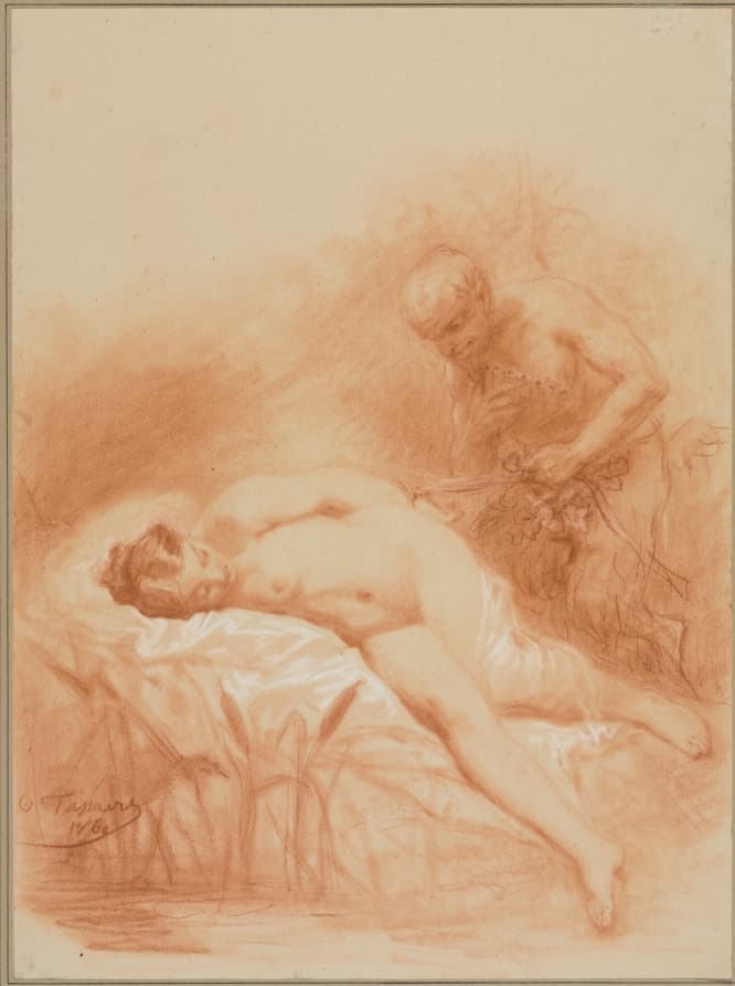 Nymphe et Faune — Octave Tassaert